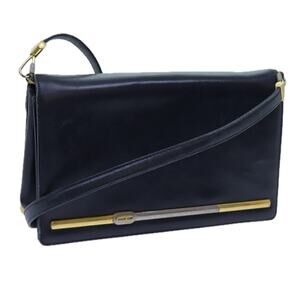 DIOR Shoulder Bag Leather Black